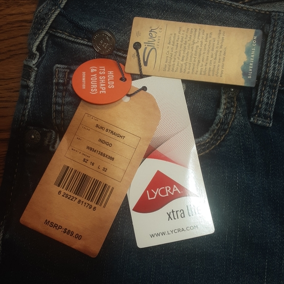 Women's NWT Silver jeans 16 $50.00 # 1324 - Picture 6 of 10